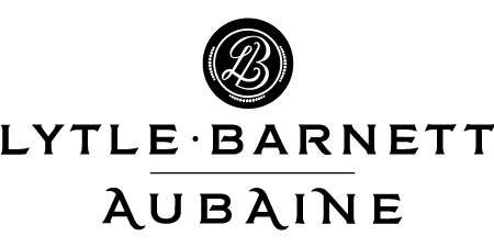 Lytle-Barnett | Aubaine logo in black.